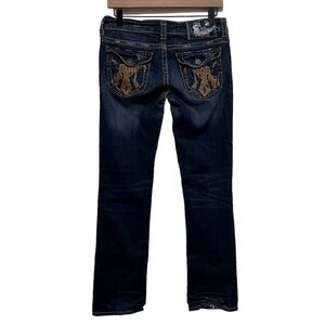 MEK Buckle Santiago Bootcut Denim Low Rise Jeans Size 27x32